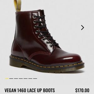 Maroon Vegan Doc Martens